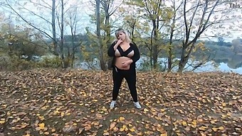 Lake Milf: Mature Woman Flaunts Her Curves In Public Park