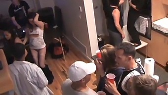 Interracial Group Sex Turns Into A Wild Orgy At A Party