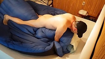 Intimate Encounter With Avian Companions On A Bedspread, Resulting In A Bedspread Covered In Semen
