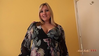 Cheer Up Your Busty Landlady In High-Definition Pov
