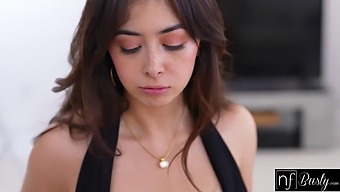 Chloe Surreal'S Dress And Her Stunning Natural Breasts In Hd Close-Up