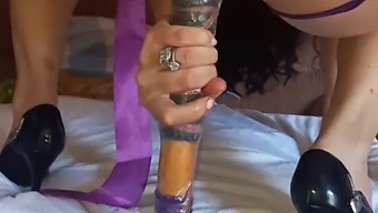 A Woman Uses Sex Toys To Achieve Multiple Orgasms And Ejaculation