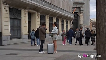 Nuria Millan, A Novice Girl, Enjoys Flirting With Strangers On The Street!