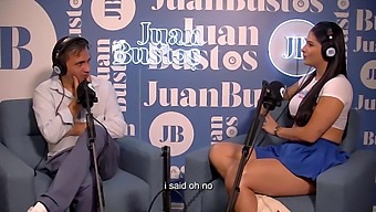 Salome Gil'S Intimate Area Penetrated Vigorously By The Attractive Midget Juan Bustos In A Podcast