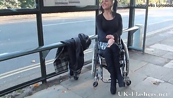 Disabled Adult Actress Showcases Public Nudity In A Daring Display